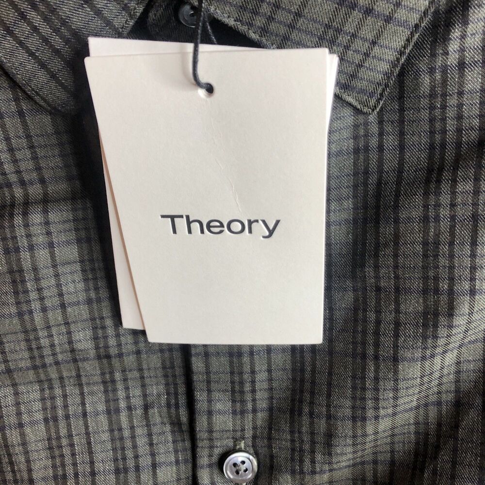 Theory Men's Irving Arch Flanella Olive Size XS NWT - Picture 7 of 13
